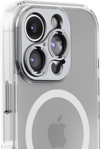 Футрола за телефон Shiftcam Camera Case за iPhone 16 Pro, со држач за леќи, проѕирна