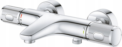 Rubinet termostatik për banjo Grohe Precision Feel 34788000, mur, për vaskë edhe dush, krom