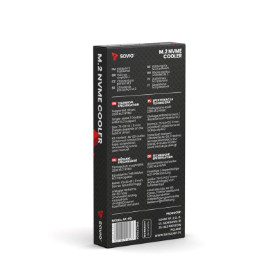 Ftohës SSD M.2 Savio AK-60, për NVMe 2280, gri