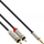 Kabllo audio InLine, Jack 3.5 mm - RCA (Cinch) x2, 10 m, e zezë