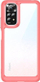Mbrojtëse telefoni Xiaomi Redmi Note 11 Outer Space, hibride TPU PC, transparente, me kornizë rozë