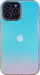 Kuti mbrojtëse Hurtel Aurora Case për iPhone 13 Pro Max, xhel i butë fleksibël, efekt me ngjyra që lozin me dritën, blu