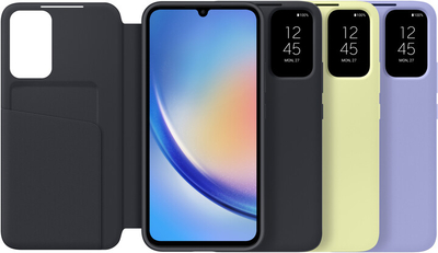 Këllëf Samsung Smart View për Galaxy A34 5G, i zi