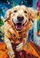 Puzzle Castorland Euphoric Spectrum, 1000 copë, motiv qen, e kuqe
