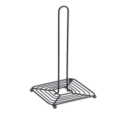 Mbajtës letre kuzhine Okko W6453, metal, 15x15x30.5 cm, i zi