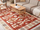 Qilim kilim boho, 200 x 300 cm, lesh edhe pambuk, shumëngjyrësh me pupla