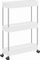 Raft me rrota Oskar Modernity KSC007W01, 3 ndarje, 40x12.5x56 cm, i bardhë