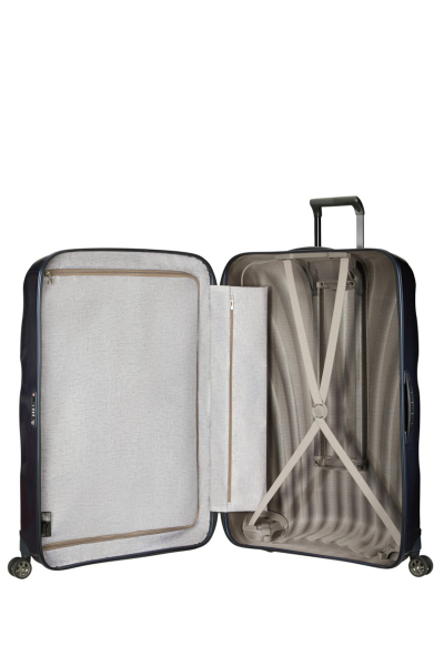 Valixhe Hard Me 4 Rrota Samsonite C-Lite 86/33 Ngjyrë Netë Blu