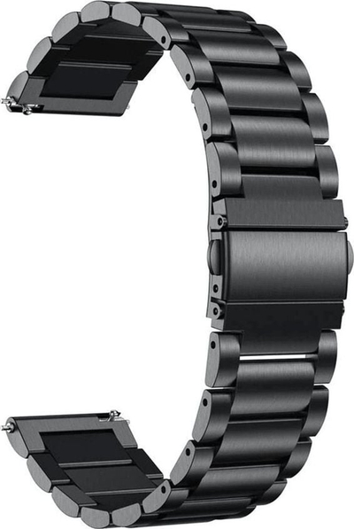 Rrip çeliku për orë Garmin Vivoactive 3, inox, i rregullueshëm, i zi