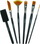 Set furçash pikture Derwent Techniques, 6 copë, shumëngjyrëshe