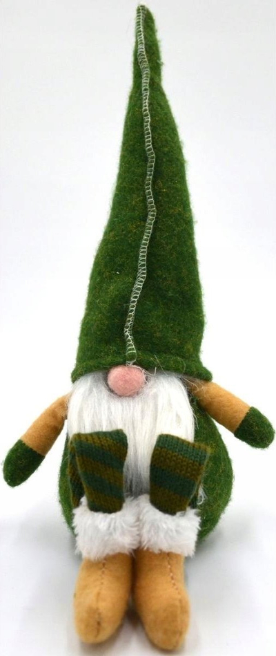 Figurë dekorative kopshti Saska Garden GNOME, 30cm 15cm, e gjelbër