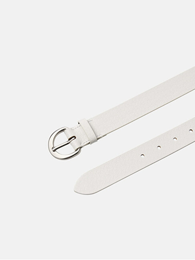 Rrip për femra Calvin Klein Classic Buckle Aop 30Mm LV04K7019G, i bardhë