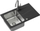 Lavaman me rubinet manual Steiner Michael, 780 x 480 x 190 mm, i zi / inox