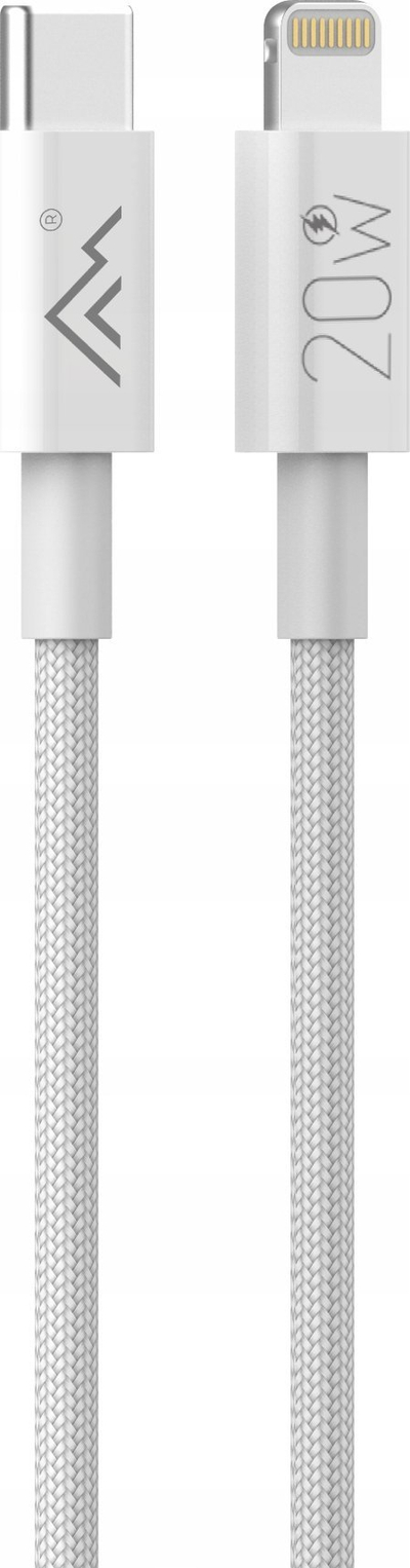 Kabllo karikues Montis MT126, USB C në Lightning, 1m, 20W, e bardhë
