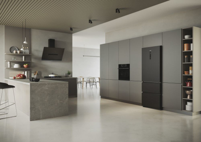 Frigorifer Haier 3D 70 Series 5 HTR5719ENPT, 528L, klasë energjie E, i zi