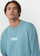 Bluzë sport Fila Bohinj Sweat Crew për burra, madhësia L, blu Adriatic