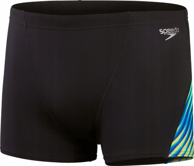 Rroba banje për burra Speedo Allover Digi V-cut Aquashort, Endurance+, të zeza