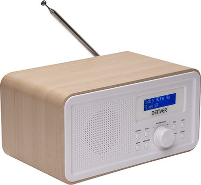 Radio tavoline Denver DAB-30 LIGHTWOOD, DAB+, FM, dru i çelët