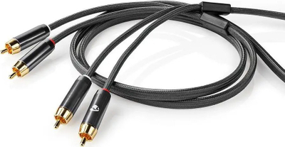 Kabllo audio NEDIS Profigold, 5m, RCA 2x me 2x, i artë