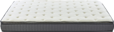 Dyshek memory foam Beliani CHARM Firm, 180 x 200 cm, Super King Size, gri me të bardhë