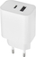 Karikues USB Maxlife MXTC-06, 30W, PD QC, 1x USB-C 1x USB, i bardhë