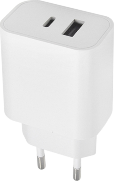 Karikues USB Maxlife MXTC-06, 30W, PD QC, 1x USB-C 1x USB, i bardhë