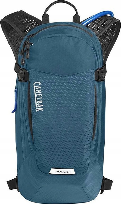 Çantë hidratuese CamelBak M.U.L.E., 12L, me rezervuar uji, blu Moroccan e zezë