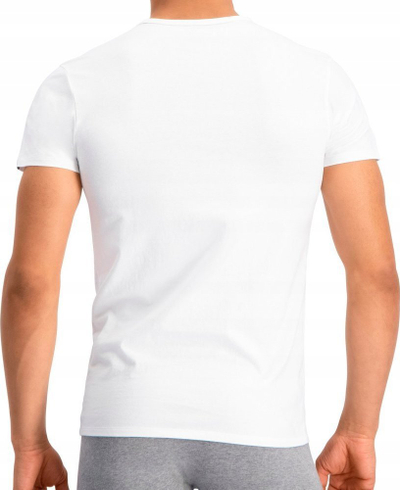 Set me bluza për burra Puma Basic Crew Tee, 2 copë, pambuk, të bardha
