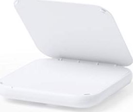 Karikues wireless portativ me vakum, 10W, me mbajtëse, i bardhë
