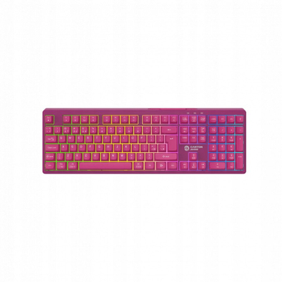 Tastierë gaming Canyon Fortnax GKW-2, USB Bluetooth RF, RGB, splash proof, e kuqe