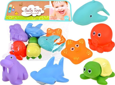 Set lodrash detare Rubber ZA3510, 6 figura gome, shumëngjyrëshe