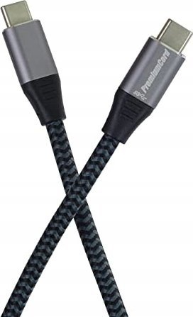 Kabllo USB PremiumCord ku31ct05, USB C në USB C, 0.5 m, i zi