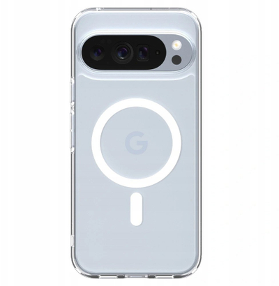 Këllëf telefoni Spigen Ultra Hybrid MagSafe për Google Pixel 10 Pro, transparent me të bardhë