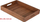 Set tabakash druri Home Styling Collection Serving Tray Teak, 3 copë, 39x29x5 cm, ngjyrë druni natyrale