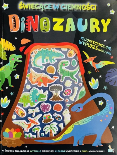 Ngjitëse dinosaurë fosforeshente MD Creative, set për zbukurim, që ndriço kë në errësirë