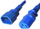 Kabllo rryme Microconnect PE040618B, 1.8m, C13 me C14, blu