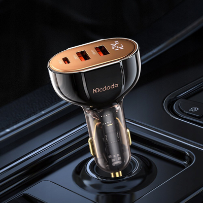 Karikues makine Mcdodo CC-2300, 100W, 3 porta USB USB-C PD, me ekran LCD, i zi