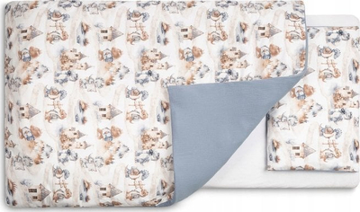 Set shtroja për bebe DRAGONS JEANS, 2 pjesë, 100x135 cm, me shumë ngjyra