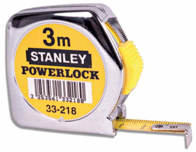 Metër çeliku Stanley Powerlock 1-33-218, 3 m, 12.7 mm, trup krom