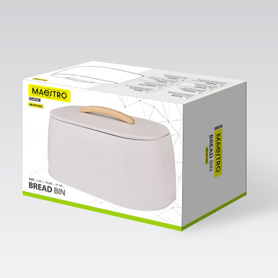 Kuti buke Maestro MR-1675, çelik inox, e bezhë