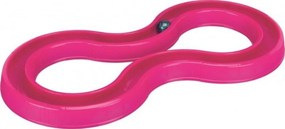 Pistë loje për mace Trixie Flashing Ball Race, 65 × 31 cm, rozë