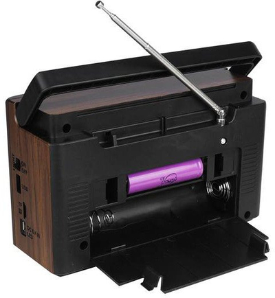 Radio portative LTC Elma Retro BT LXLTC118UBT, FM AM SW, Bluetooth, kafe