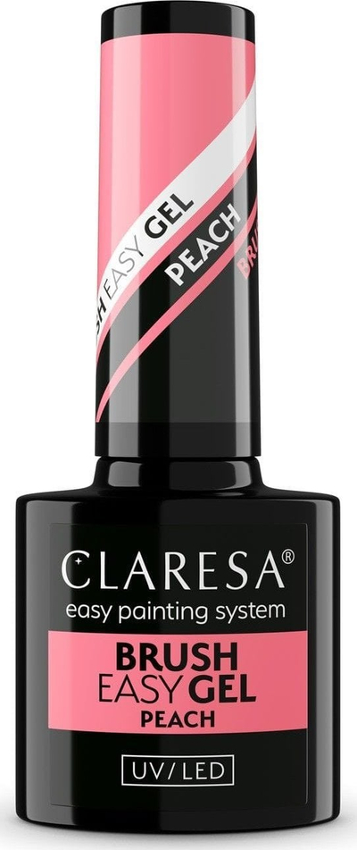 Xhel ndërtues për thonj Claresa Brush Easy Gel Peach, 5 ml, ngjyrë pjeshke rozë