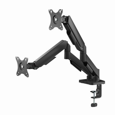 Krah tavoline për monitorë Gembird, për 2 monitorë 17-32", deri 9 kg, i zi