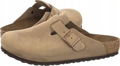 Mokasina Birkenstock Boston, lëkurë, EU 43, bezhë