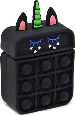 Kufje Bluetooth TWS Trusty Unicorn, me kuti pop it, për kalama, të zeza