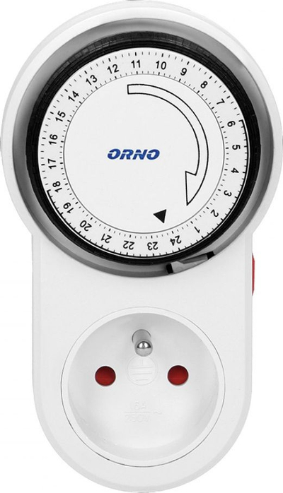 Programator mekanik kohe Orno OR-PRE-443, 24 orë, i bardhë