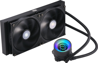 Ftohës uji për CPU Cooler Master MasterLiquid ML280 Mirror ARGB, AIO 280mm, 2x140mm, i zi