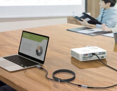 Kabllo zgjatuese USB C Zenwire, 2m, Thunderbolt 3 4, 100W, gri