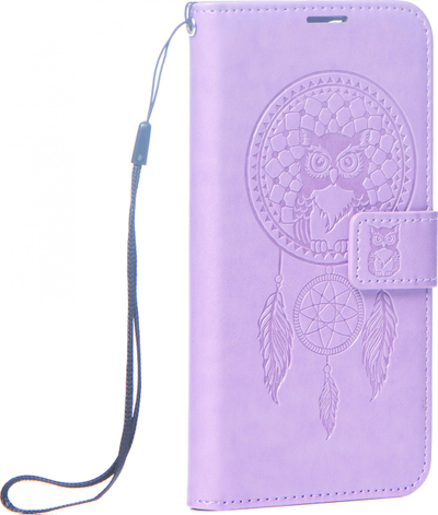 Kapak libri OEM Mezzo për Samsung A23 5G, dizajn dreamcatcher, vjollcë